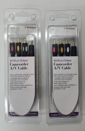 040293000431 RADIOSHACK Camcorder Cable Video Feet Spiral