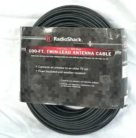 040293125806 RADIOSHACK Radio Tv Twin Lead Cable Loss Foam