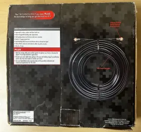 040293145187 RADIOSHACK Radio Dual Shielded Coaxial Cable Box #2