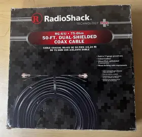 040293145187 RADIOSHACK Radio Dual Shielded Coaxial Cable Box
