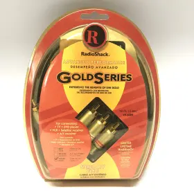 15-3022 RADIOSHACK Stereo Cable Feet Tv Dvd Vcr Connectors