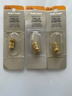 278-0292 RADIOSHACK Twist Tv Coaxial Connector Nos