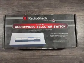 4IN1OUT RADIOSHACK Radio Stereo Audio Video Selector Switch