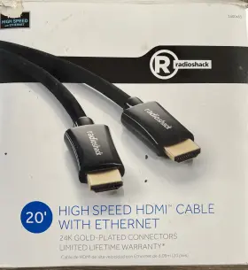 HDMI-20FTMM-WC RADIOSHACK High Cable Ethernet Connectors
