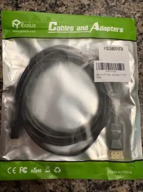 R-1105-CB-MINIDP-DP-10FT RANKIE Bk Mini Displayport Cable