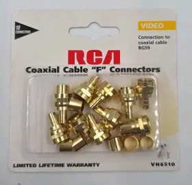 079000314110 RCA Coaxial Cable Connector Connection 079000314110 RCA Coaxial Cable Connector Connection