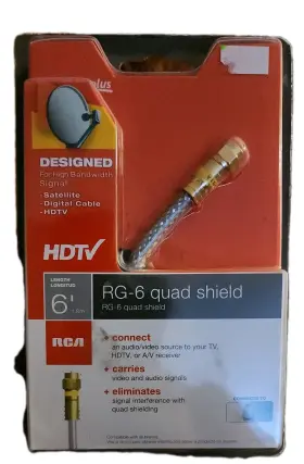 DH6QCE RCA Digital Quad Coaxial Cable Shield