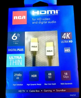 DH6THE RCA Video Digital Audio Hdmi Cable Ultra Bit
