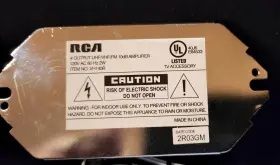 VH140R RCA Video Signal Amp Splitter Uhf Vhf Fm Amplifier Box #3