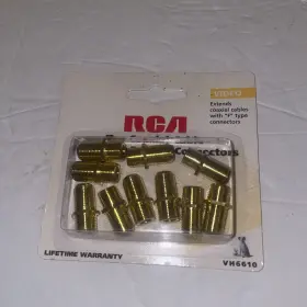 VH6610 RCA Coaxial Cable Line Connectors Video