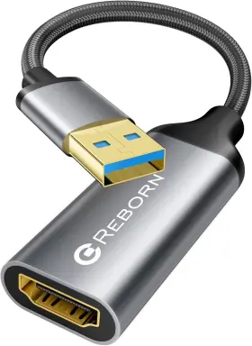 Usb-to-hdmi-adapter REBORN Male Female