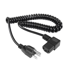 743182814033 RIIEYOCA Prong Power Coiled Cord Nema Iec Tv