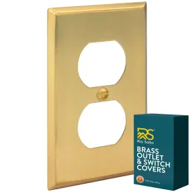 Rio Salto 850037531622 Brass Signature Duplex 1-gang 1-pack