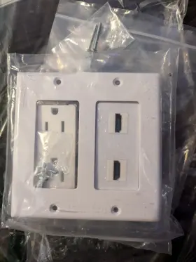 2G-2OG-GG-HDMI-HDMI RITEAV Outlet Wall Plate Amp Power