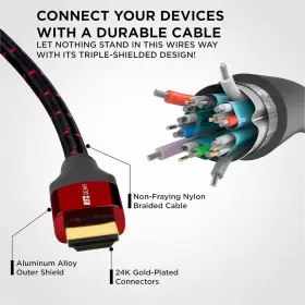 HH810FRED2PK RITZ GEAR Hdmi Cable High Gbps #3
