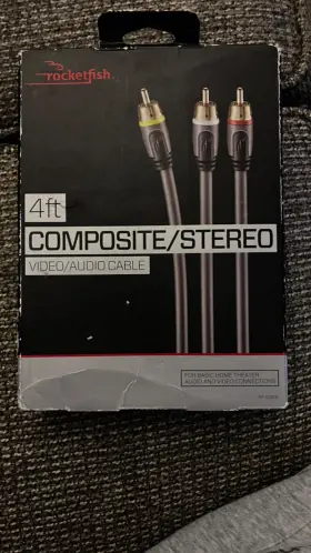 600603129704 ROCKETFISH Stereo Video Audio Cable 600603129704 ROCKETFISH Stereo Video Audio Cable