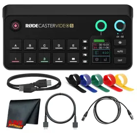 698813017393 RODE Rcv Rodecaster Console Hdmi Cable Xlr Video