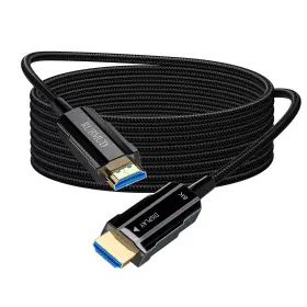 AST92 RUBMUD Hdmi Cable Fiber Optic Braided Cord High Activ