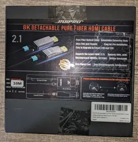 SNPF21GEN4AK-10 RUIPRO Pure Fiber Optic Armored Hdmi Cable