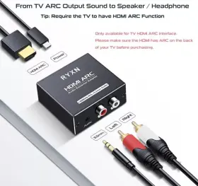 785856554562 RYXN Hdmi Arc Audio Extractor Adapter Stereo #3