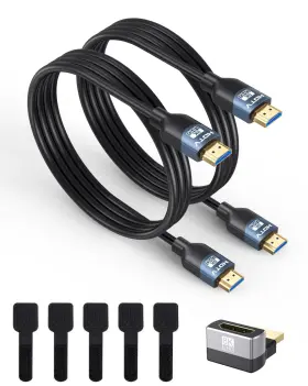 Ryzzrooa 250917006 8k Hdmi Cable 2-pack 6ft 48gbps Ultra High Speed 2.1 For Gaming
