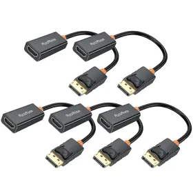 Ryzzrooa Ta2012-5p 4k Displayport To Hdmi Adapter 5 Pack Gold-plated Male Display Port Fema Ryzzrooa Ta2012-5p 4k Displayport To Hdmi Adapter 5 Pack Gold-plated Male Display Port Fema