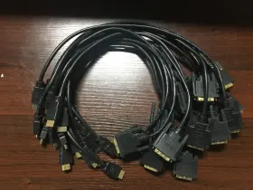 Satmaximum 309962 Lot Of 16 Dvi-d To Hdmi 1.5ft Cable Dual Link 24 1 Tv Pc Monitor Display Cord