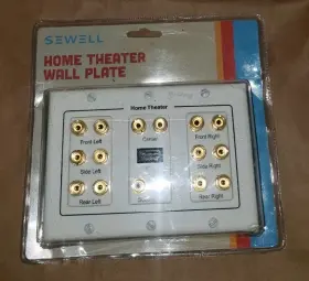 SW-29609 SEWELL Theater Speaker Wall Plate Hdmi Binding Post