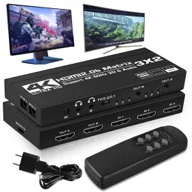 768561855551 SIGRAPID Hdmi Switch Splitter Hdr Audio Ir