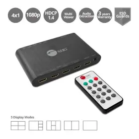 237335 SIIG Hdmi Seamless Quad Split Viewer Switcher