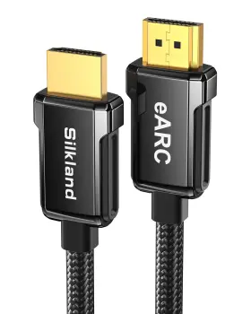 Silkland 782940047160 Hdmi Earc Arc Cable For Soundbar 6.6ft 8k High Speed Cord