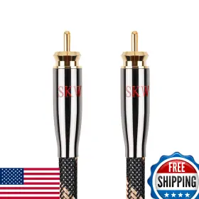 Skw B07mnydjlv Digital Coaxial Rca Cable 9.8ft Hifi Subwoofer Shield Copper