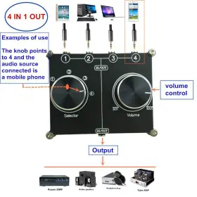 659438712407 SOLUPEAK Cable Switcher Stereo Splitter #3