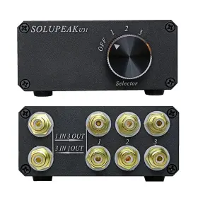 659438712544 SOLUPEAK Rca Switch Box Audio Stereo