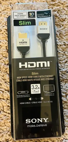 027242837034 SONY High Ethernet Hdmi Cable Ftft