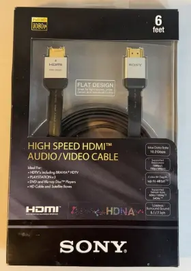 DLCHD18HFW SONY High Hdmi Audio Video Cable Feet