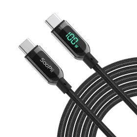 B09HC4K3KP SOOPII Usb Cable Charge Braided Led