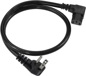 Sparking Hsc-406 90 Degree Computer Power Cord - 2ft Right Angle Iec Black Sparking Hsc-406 90 Degree Computer Power Cord - 2ft Right Angle Iec Black