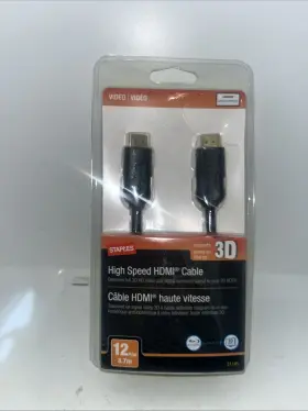 12FT3 STAPLES Video High Hdmi Cable
