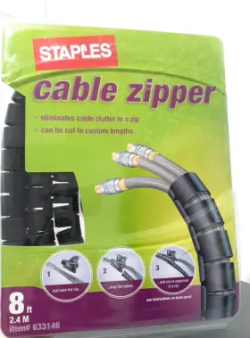 633146 STAPLES Cable Zipper Organizer Stamples