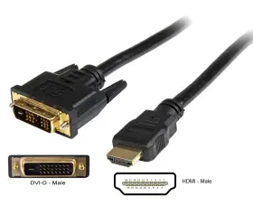 Startech 065030811347 15 Ft Hdmi To Dvi-d Cable - M/m Or Startech 065030811347 15 Ft Hdmi To Dvi-d Cable - M/m Or