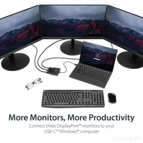 065030864503 STARTECH Com Usb Monitor Adapter Displayport Mst #2