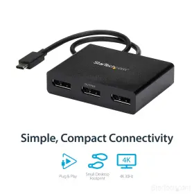 065030864503 STARTECH Com Usb Monitor Adapter Displayport Mst #3