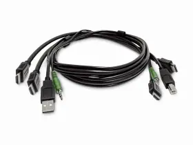 SK2HDMMKVM06-TAA STARTECH Dual Hdmi Kvm Cable Usb Audio
