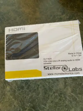 331162 STELLAR LABS Media Converter Vga Analog Audio Hdmi