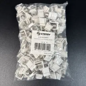 310-415WH STEREN Pack Coax Keystone Jack Snap Cable Coupler 310-415WH STEREN Pack Coax Keystone Jack Snap Cable Coupler