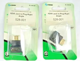 528-001 STEREN Hdmi Right Angle Male Female Adapter