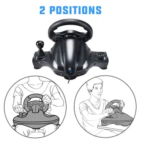 701221702151 SUBSONIC Superdrive Racing Steering Wheel Pedals #3