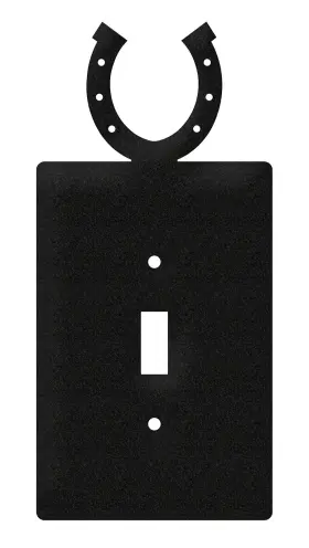 7062-SINGLE SWEN PRODUCTS Horse Shoe Wall Plate Cover Switch