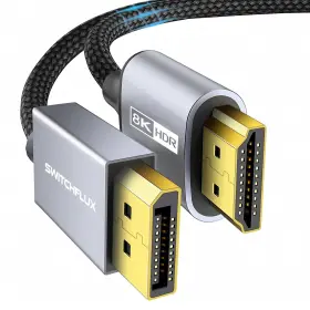 SWITCHFLUX-6FT-DP-HDMI-8K SWITCHFLUX Displayport Cable Uni SWITCHFLUX-6FT-DP-HDMI-8K SWITCHFLUX Displayport Cable Uni